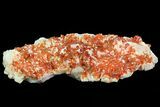 Ruby Red Vanadinite Crystals on Pink Barite - Morocco #82375-1